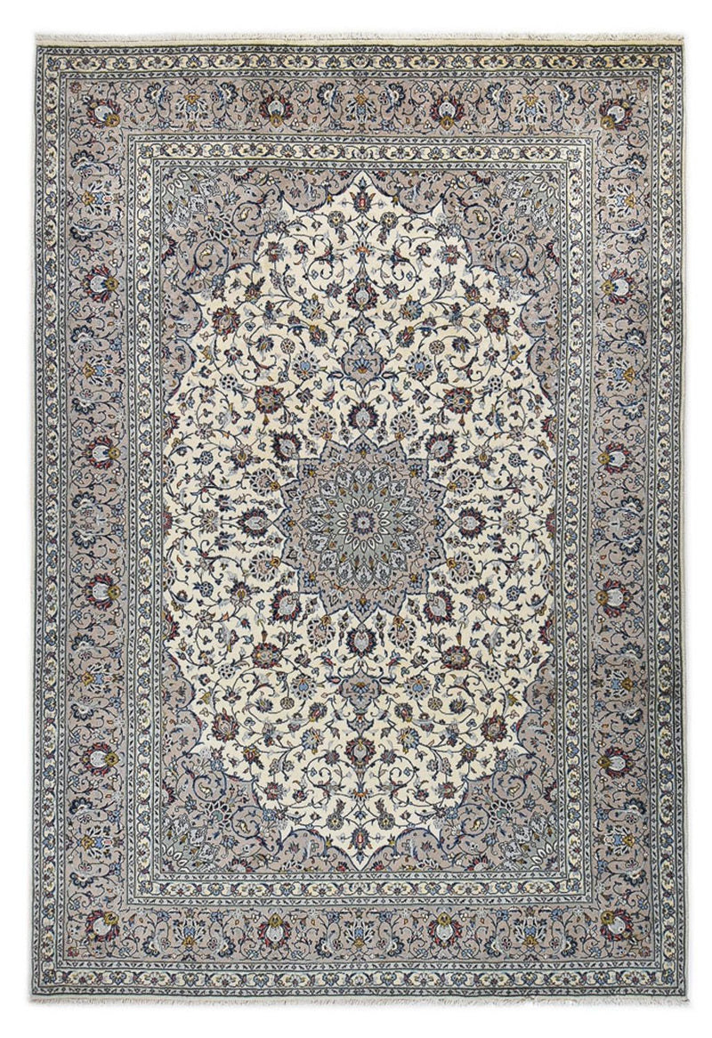 Persisk tæppe - Keshan - Royal - 350 x 246 cm - grå