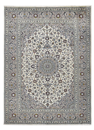 Persisk tæppe - Keshan - Royal - 335 x 247 cm - grå