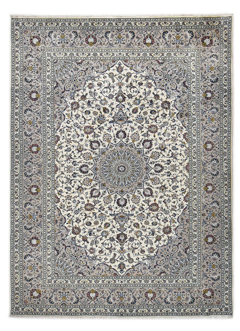 Persisk tæppe - Keshan - Royal - 335 x 247 cm - grå