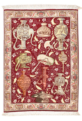 Persisk tæppe - Tabriz - Royal - 92 x 64 cm - flerfarvet
