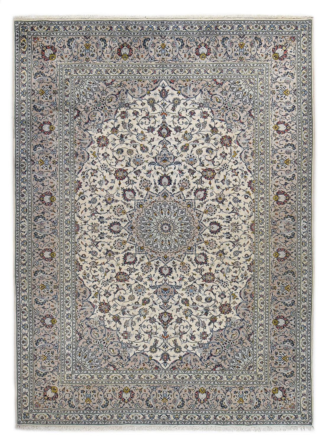 Persisk tæppe - Keshan - Royal - 350 x 250 cm - grå