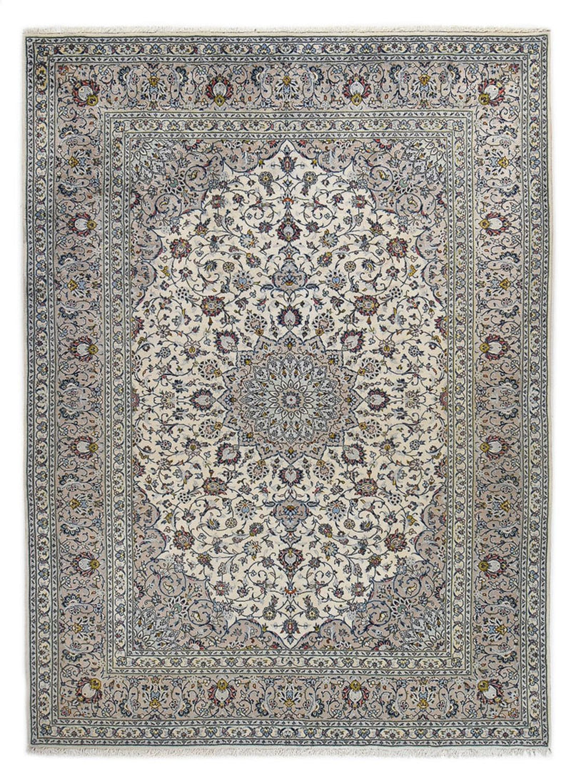 Persisk tæppe - Keshan - Royal - 350 x 250 cm - grå