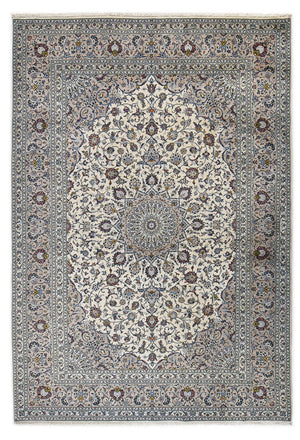 Persisk tæppe - Keshan - Royal - 355 x 250 cm - grå