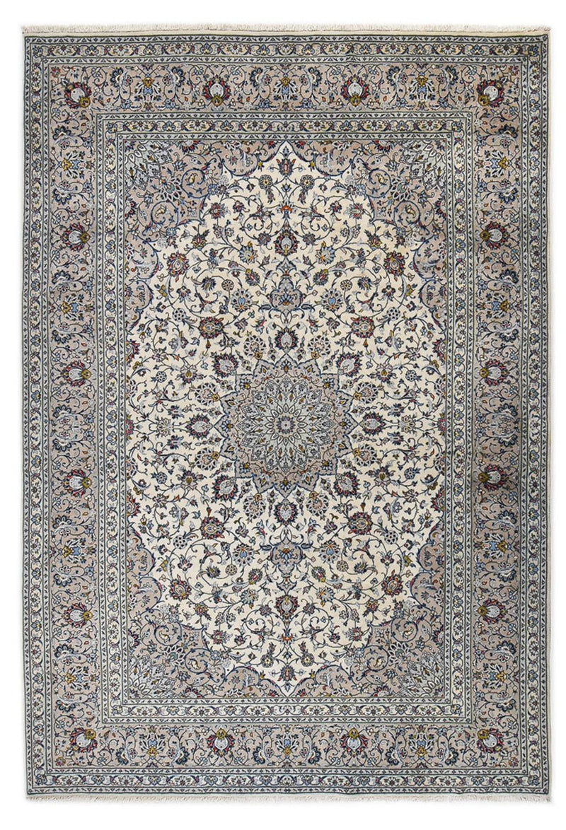 Persisk tæppe - Keshan - Royal - 355 x 250 cm - grå