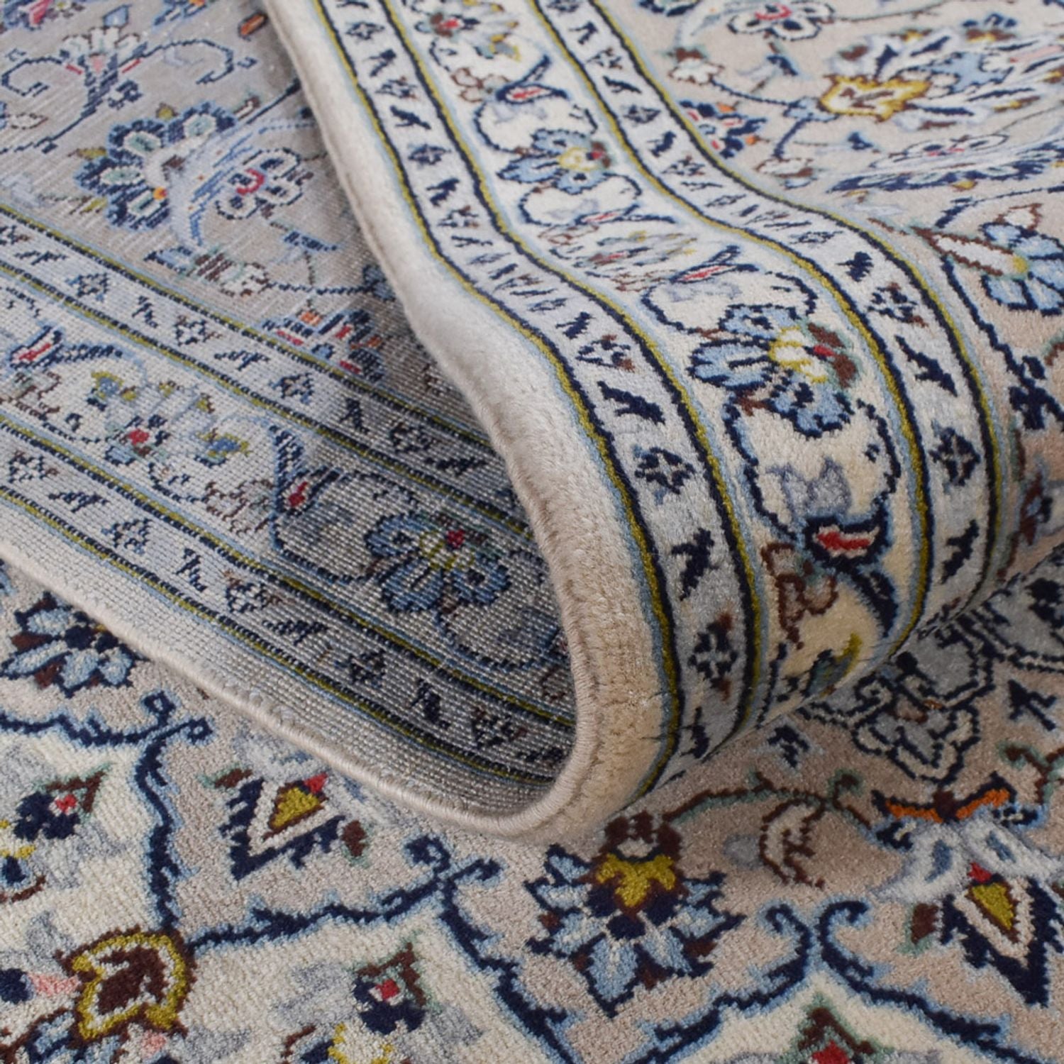 Persisk tæppe - Keshan - Royal - 355 x 250 cm - grå