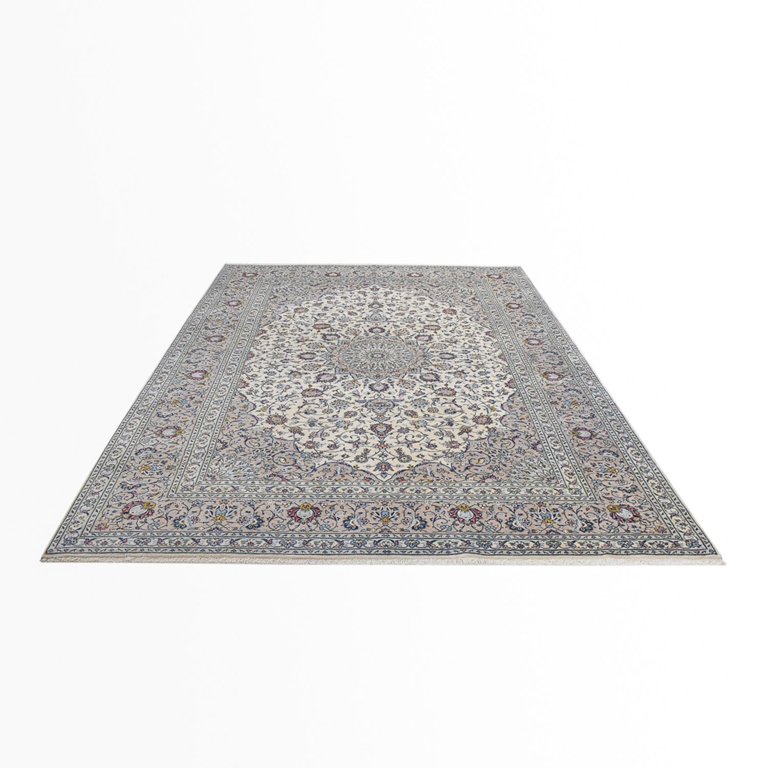 Persisk tæppe - Keshan - Royal - 355 x 250 cm - grå