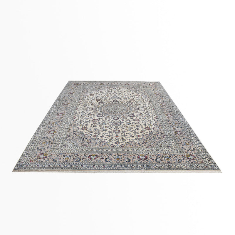 Persisk tæppe - Keshan - Royal - 355 x 250 cm - grå