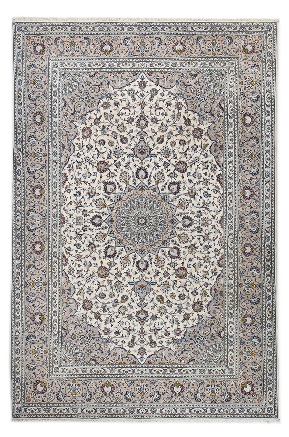 Persisk tæppe - Keshan - Royal - 368 x 249 cm - grå