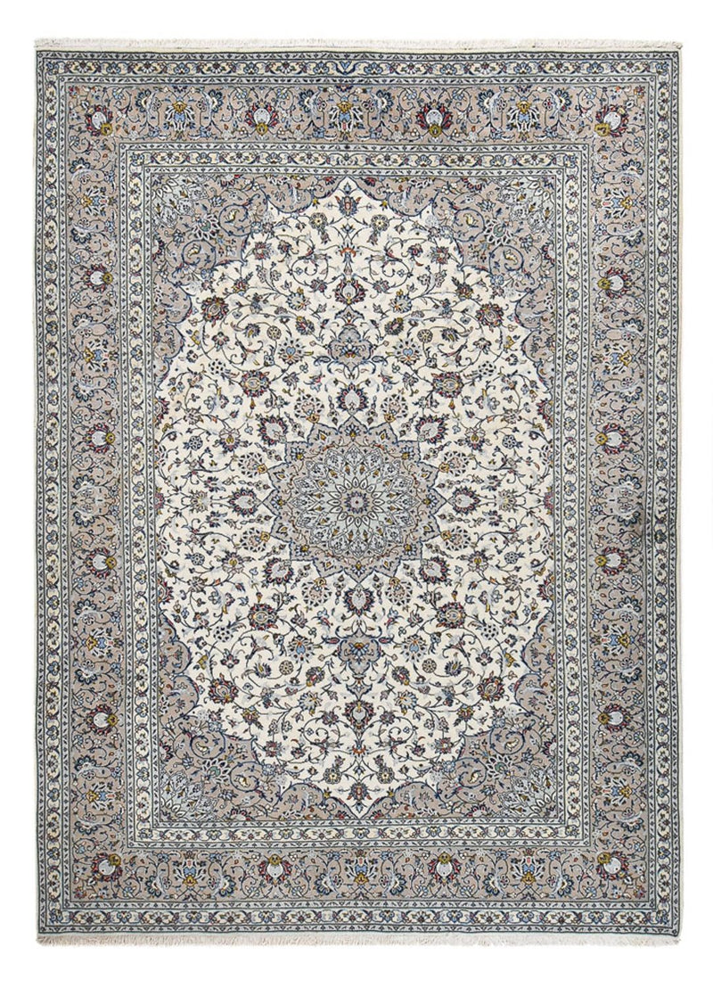Persisk tæppe - Keshan - Royal - 349 x 250 cm - grå