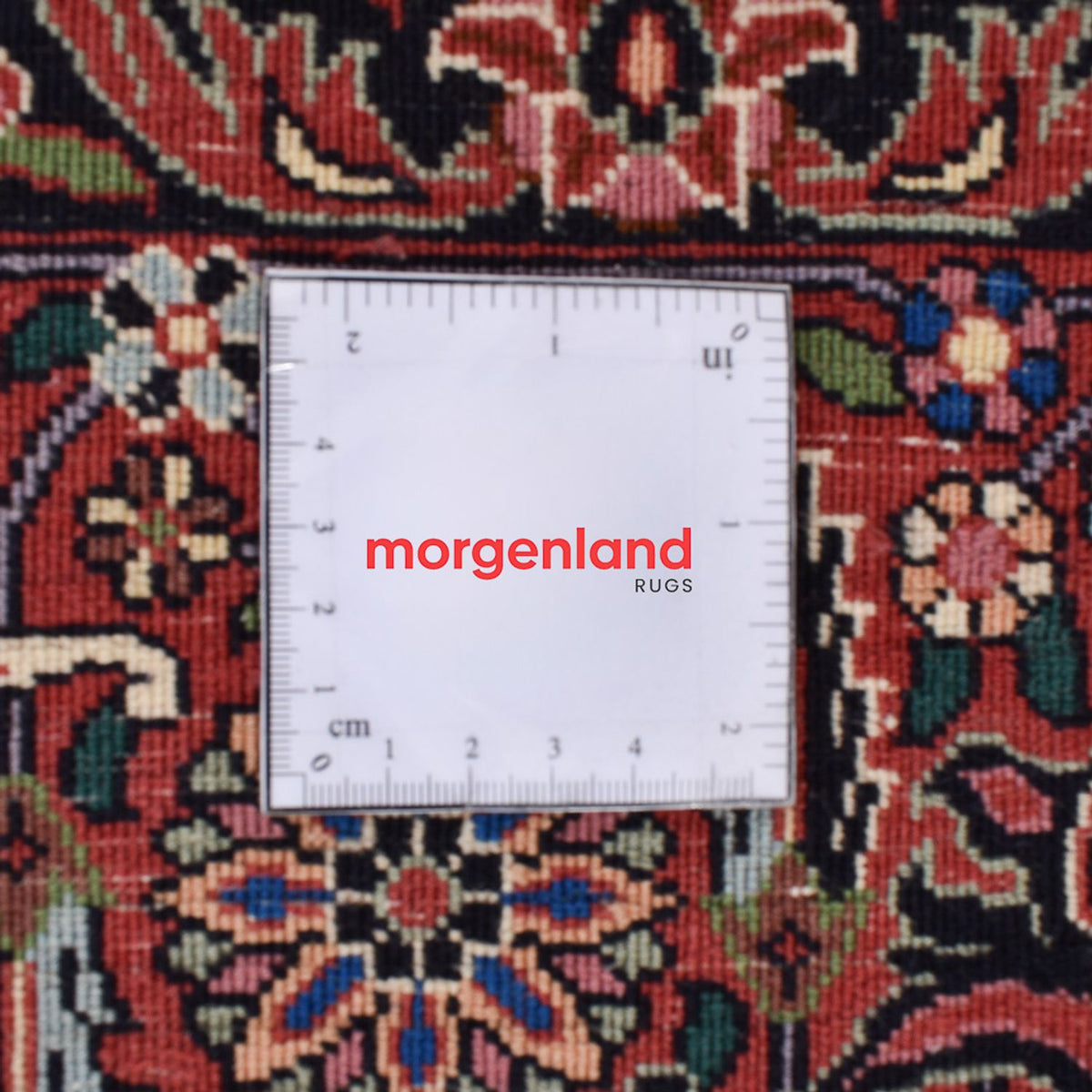 Persisk tæppe - Bijar - 348 x 255 cm - lysrød