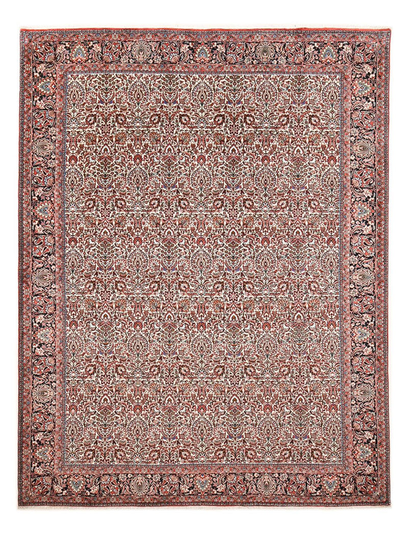 Persisk tæppe - Bijar - 340 x 258 cm - lysrød