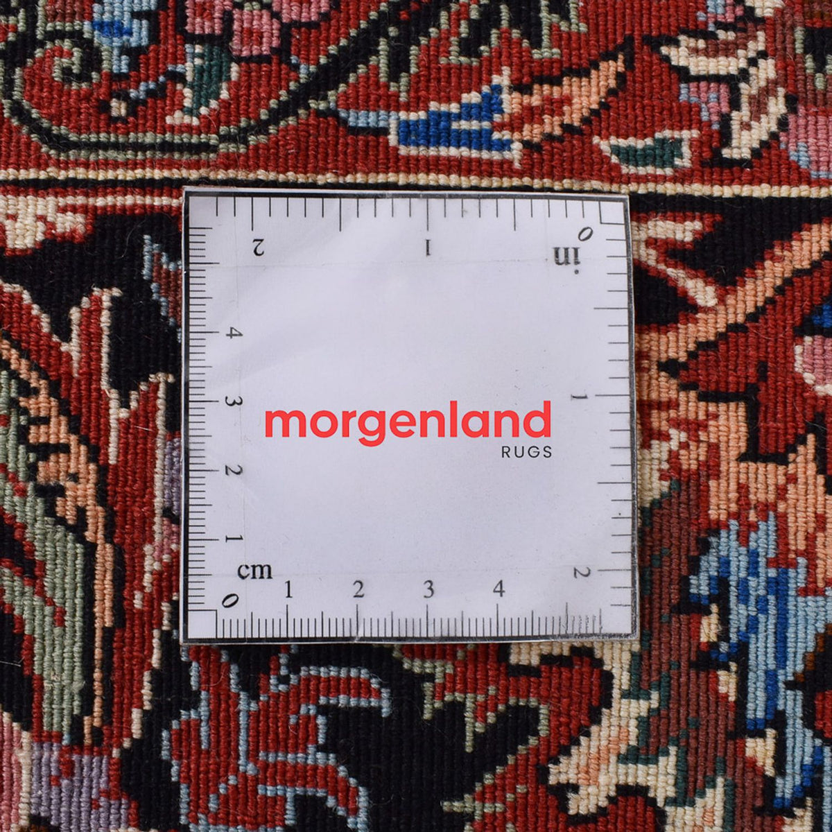 Persisk tæppe - Bijar - 340 x 258 cm - lysrød