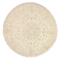Persisk tæppe - Tabriz - Premium rundt  - 250 x 250 cm - beige