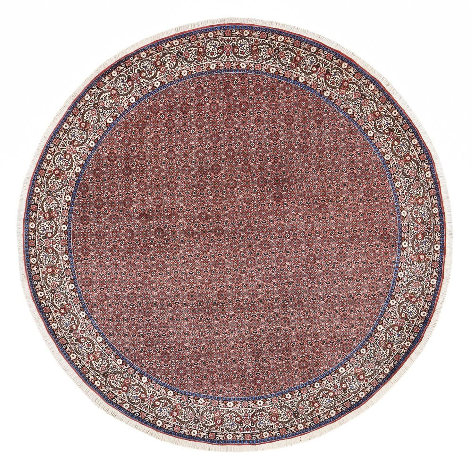 Persisk tæppe - Bijar rundt  - 300 x 300 cm - rust