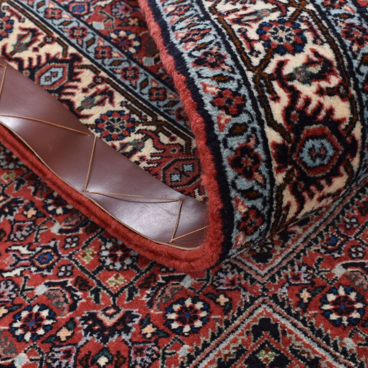 Løber Persisk tæppe - Bijar - 402 x 76 cm - brun