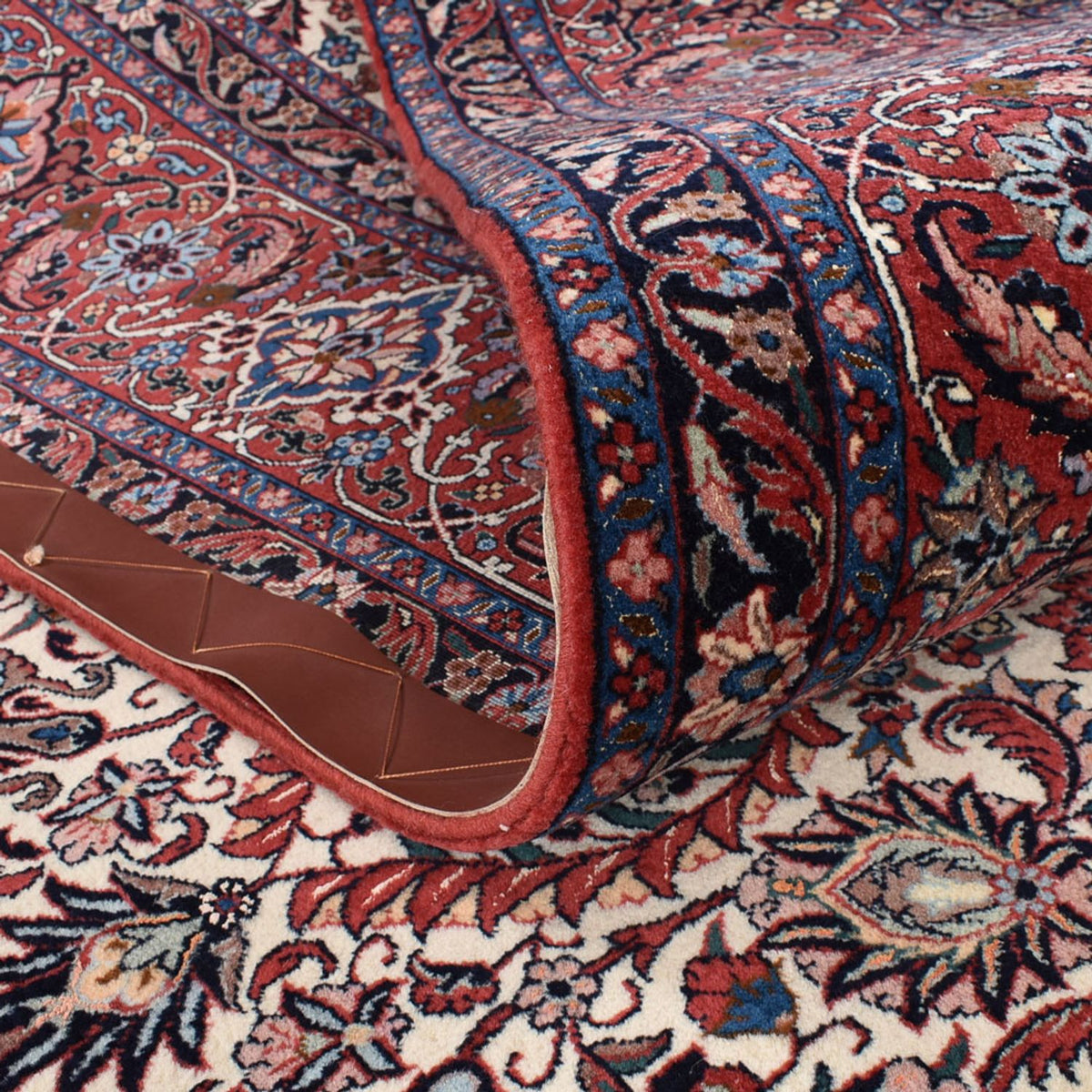 Persisk tæppe - Bijar - 412 x 302 cm - lys brun