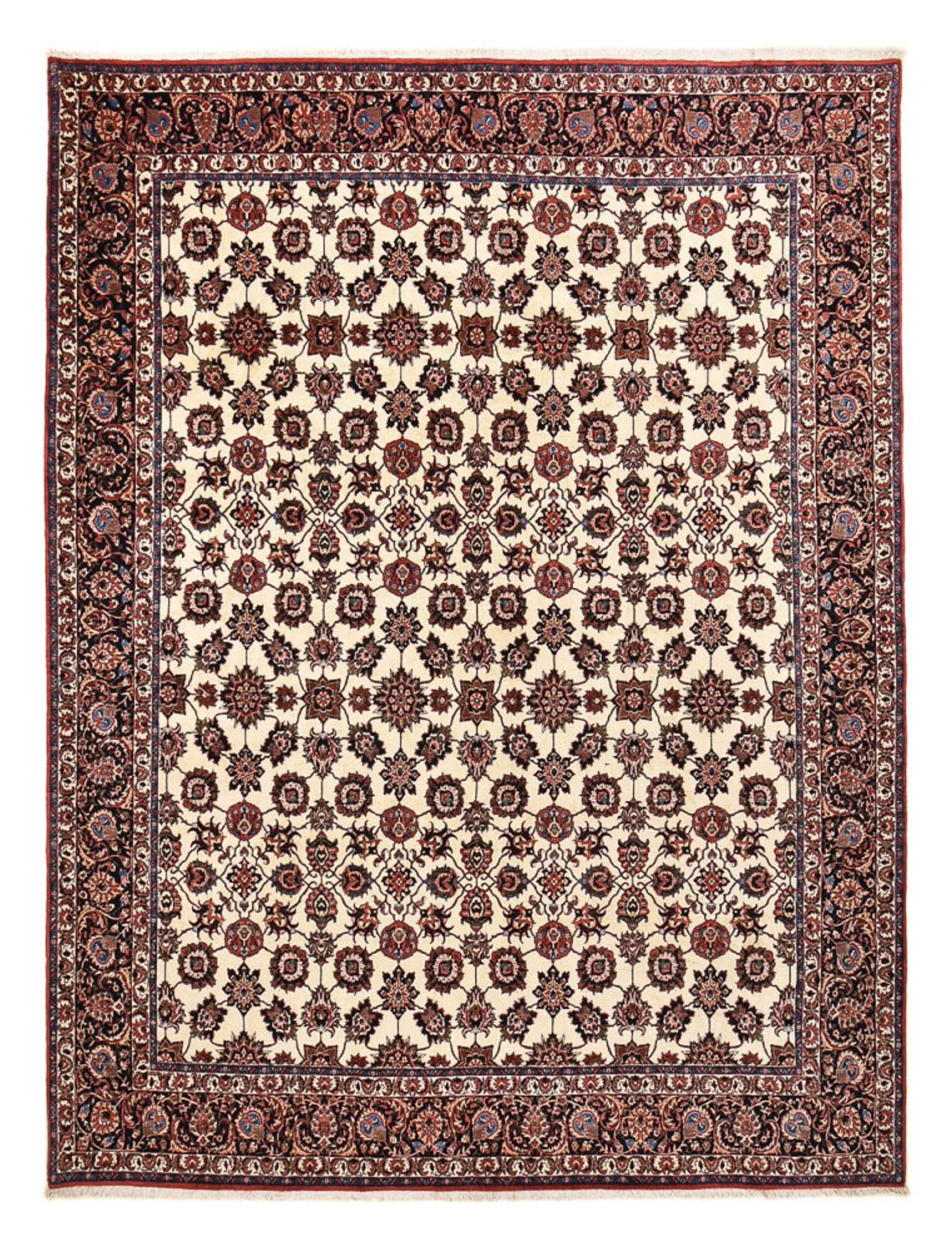 Persisk tæppe - Bijar - 390 x 303 cm - creme
