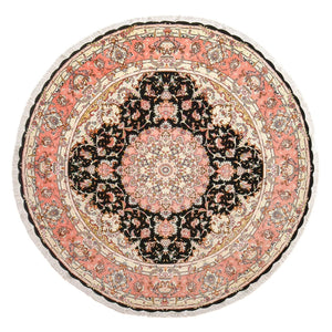 Persisk tæppe - Tabriz - Premium rundt  - 250 x 250 cm - flerfarvet