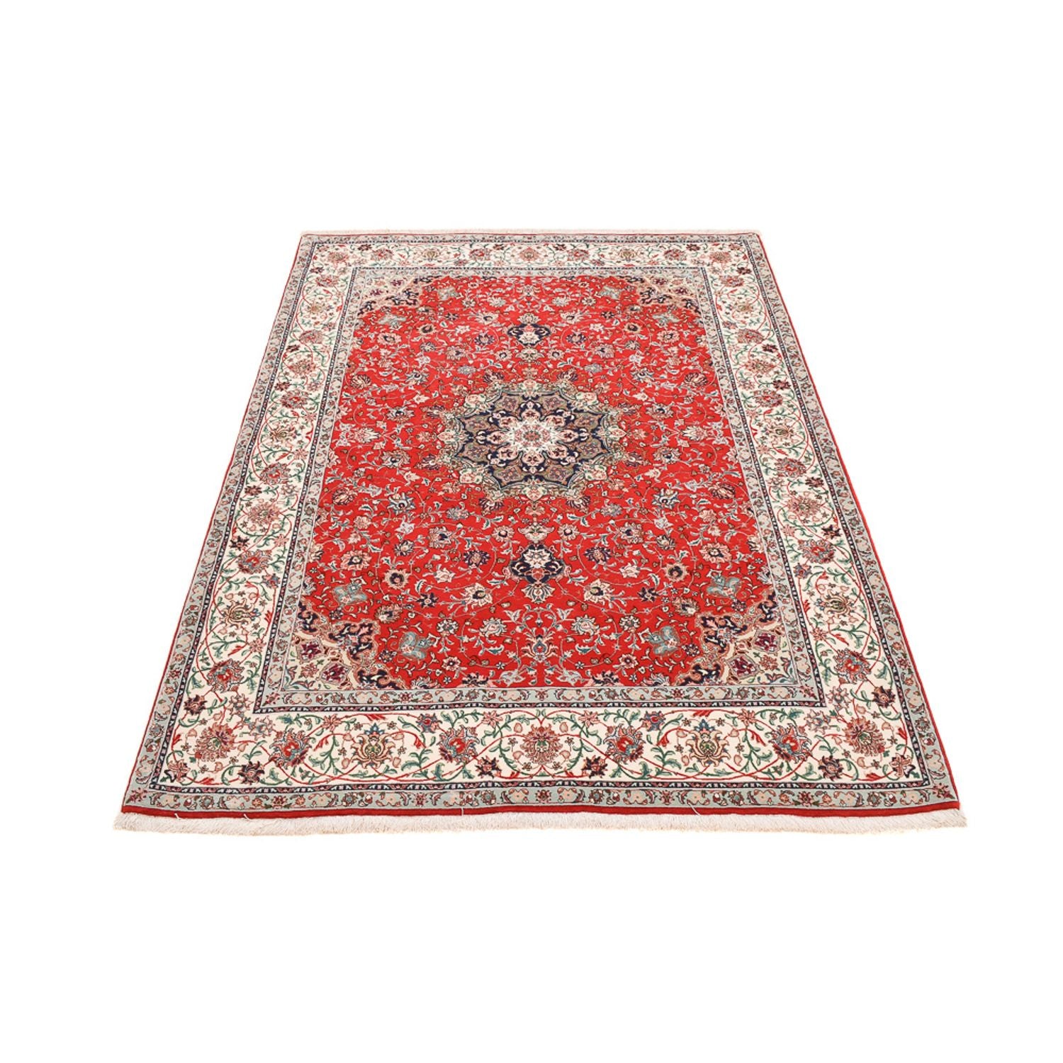 Persisk tæppe - Tabriz - Premium - 213 x 150 cm - rød