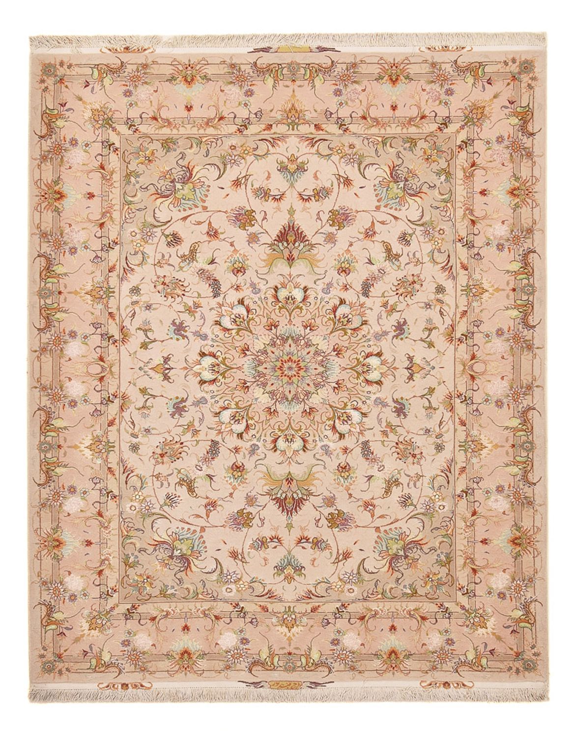 Persisk tæppe - Tabriz - Royal - 203 x 150 cm - beige