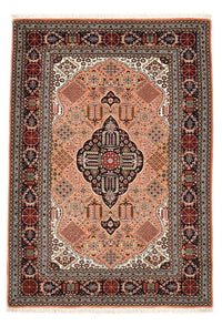 Persisk tæppe - Tabriz - Royal - 147 x 103 cm - lysrød