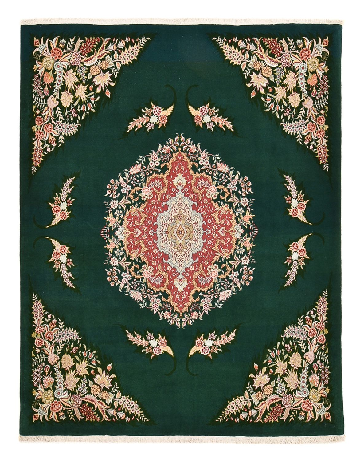 Persisk tæppe - Tabriz - Royal - 250 x 200 cm - grøn