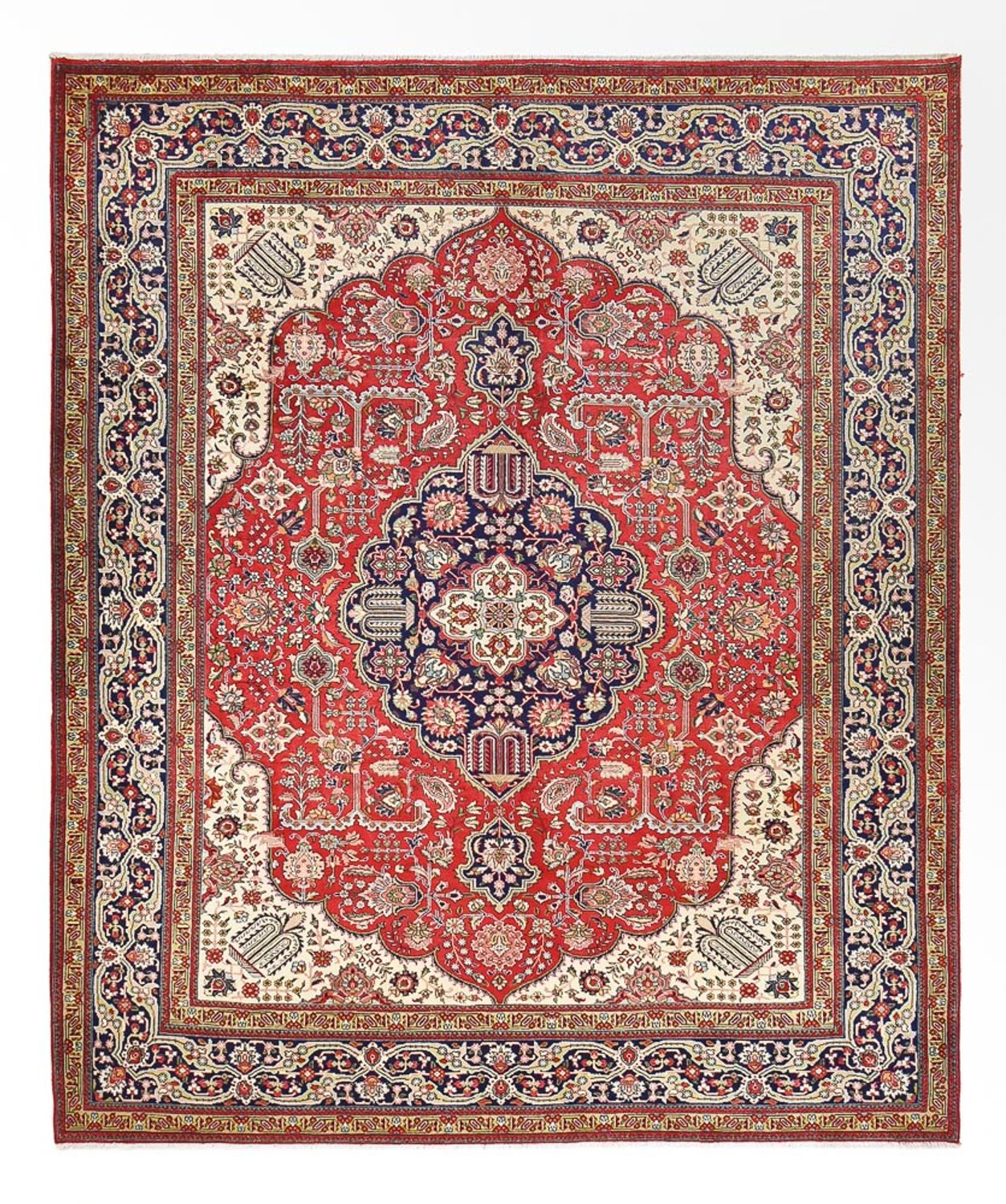 Persisk tæppe - Tabriz - Royal - 376 x 305 cm - rød