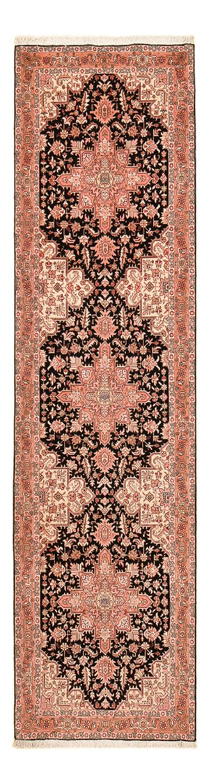 Løber Persisk tæppe - Tabriz - Royal - 352 x 91 cm - mørkeblå