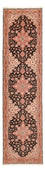 Løber Persisk tæppe - Tabriz - Premium - 350 x 91 cm - mørkeblå