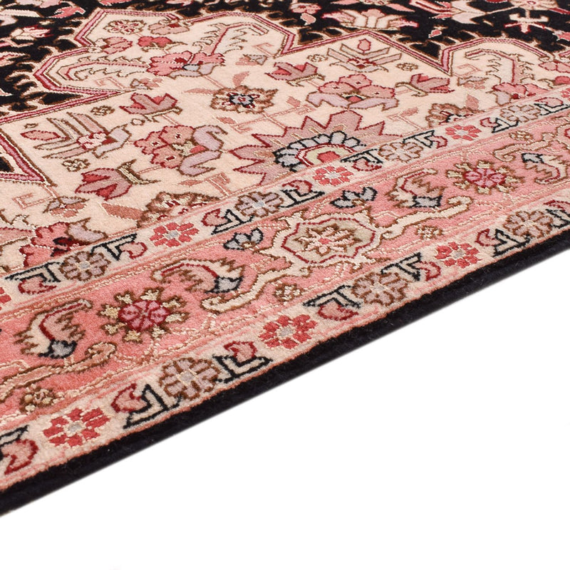 Løber Persisk tæppe - Tabriz - Premium - 350 x 91 cm - mørkeblå