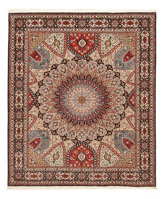 Persisk tæppe - Tabriz - Royal - 250 x 202 cm - mørk beige