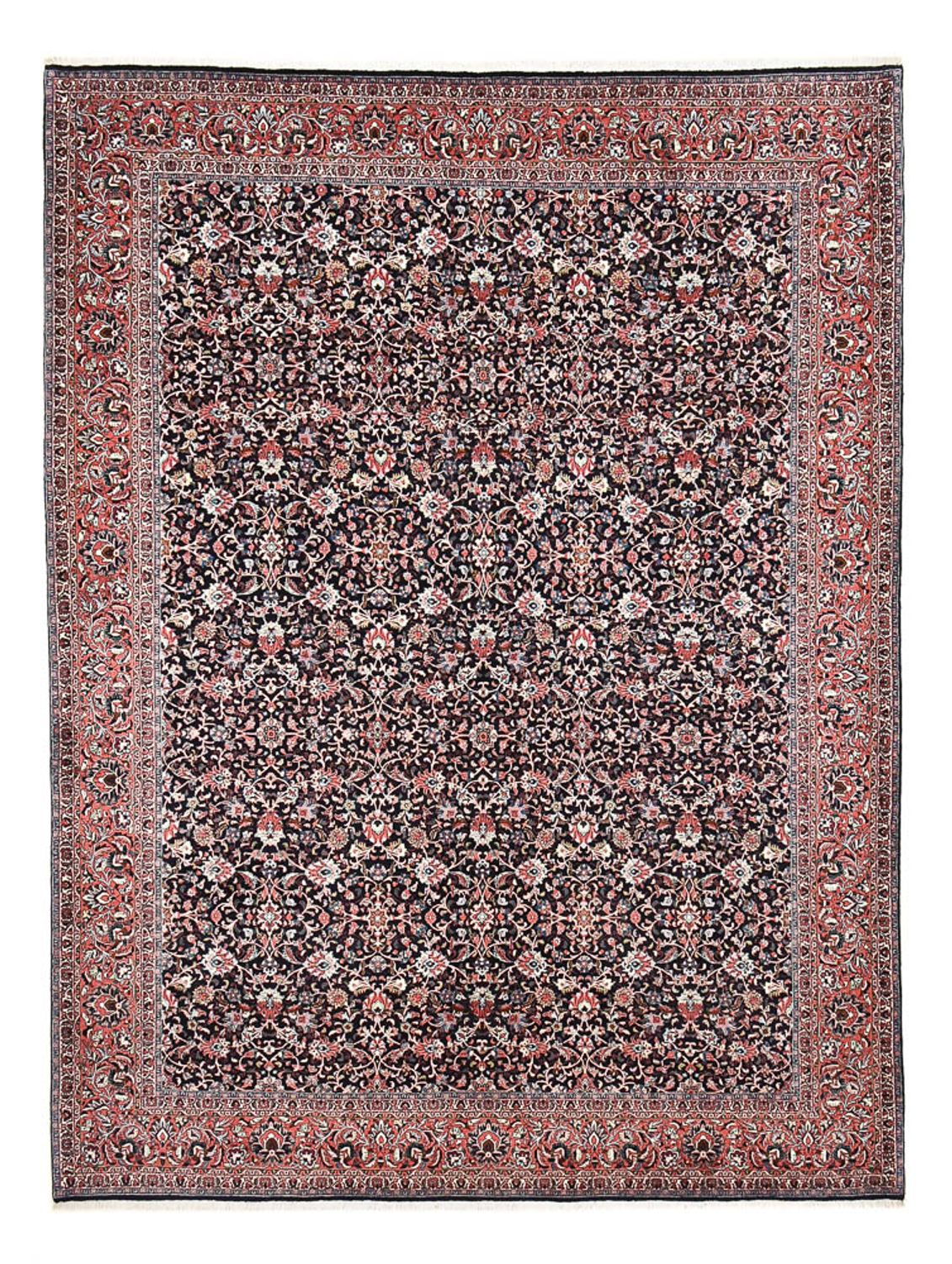 Persisk tæppe - Bijar - 396 x 300 cm - mørkebrun