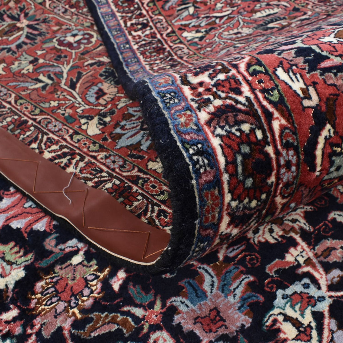 Persisk tæppe - Bijar - 396 x 300 cm - mørkebrun