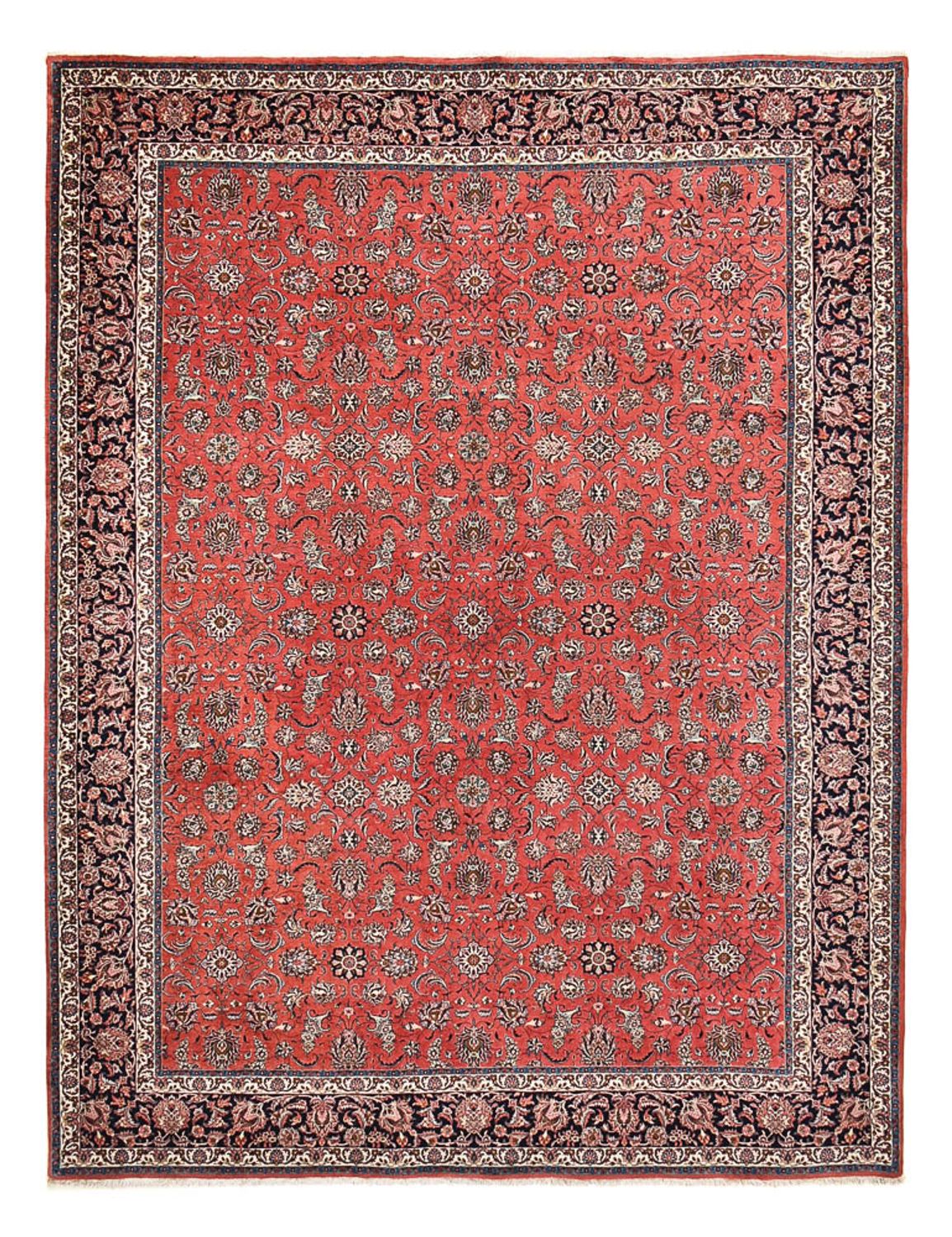 Persisk tæppe - Bijar - 390 x 303 cm - rød