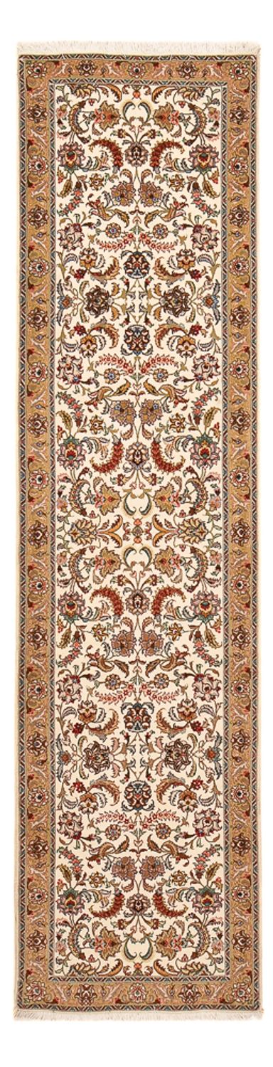 Løber Persisk tæppe - Tabriz - Premium - 307 x 79 cm - karamel