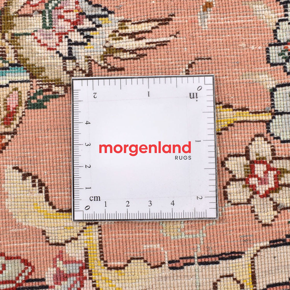 Persisk tæppe - Tabriz - Premium rundt  - 200 x 200 cm - creme