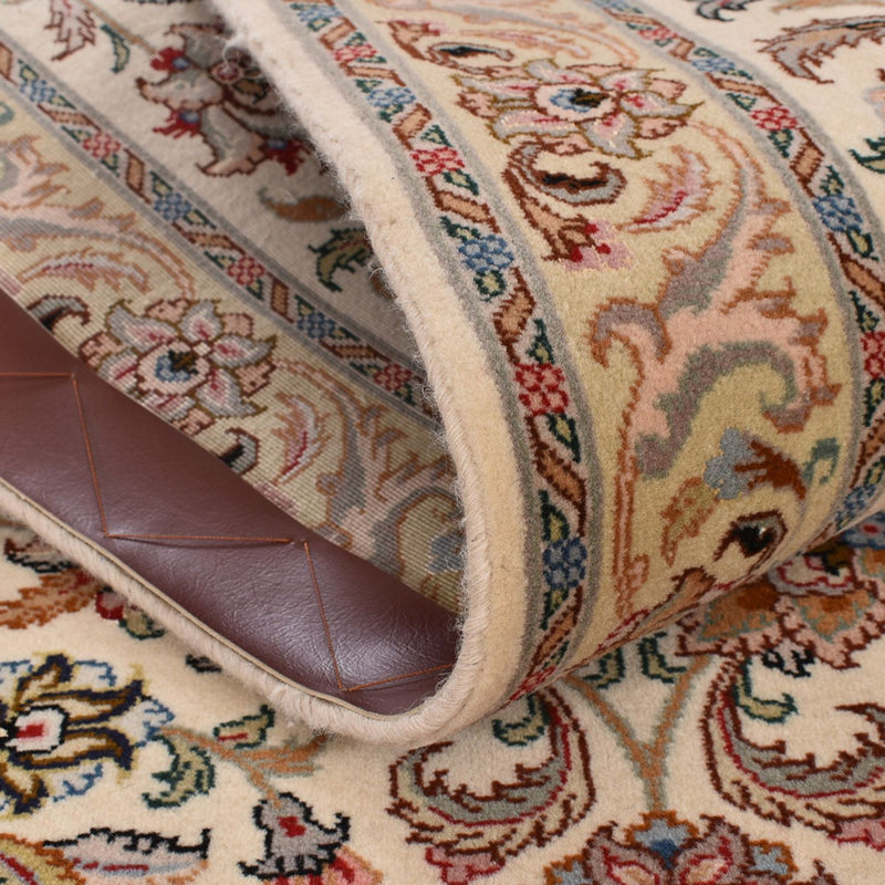 Løber Persisk tæppe - Tabriz - Royal - 405 x 84 cm - beige