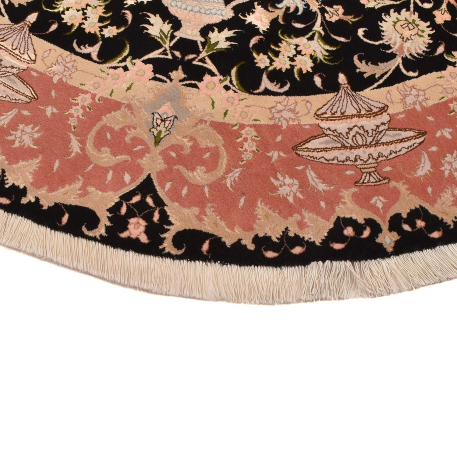 Persisk tæppe - Tabriz - Premium rundt  - 200 x 200 cm - flerfarvet