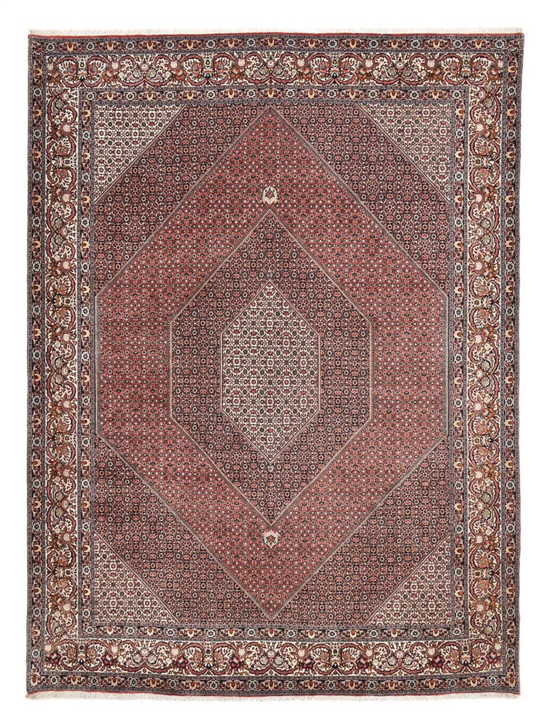Persisk tæppe - Bijar - 396 x 305 cm - brun