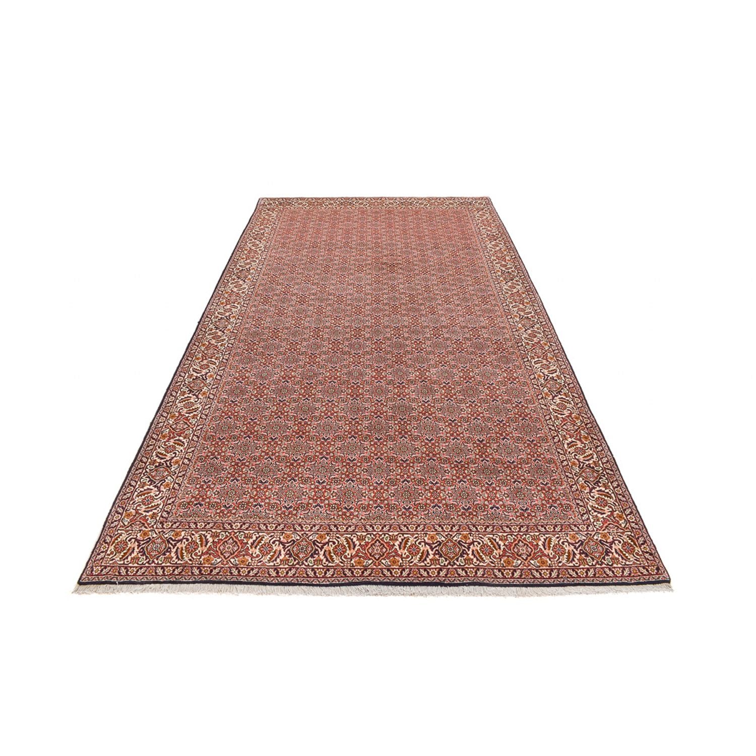 Løber Persisk tæppe - Bijar - 398 x 202 cm - rust