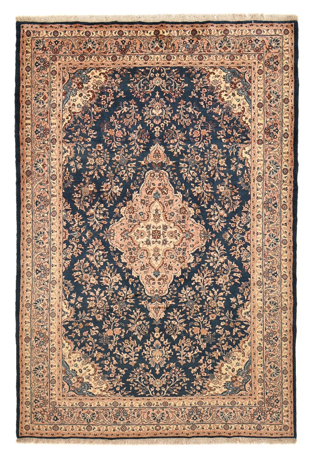 Persisk tæppe - Nomadisk - 297 x 205 cm - mørkeblå
