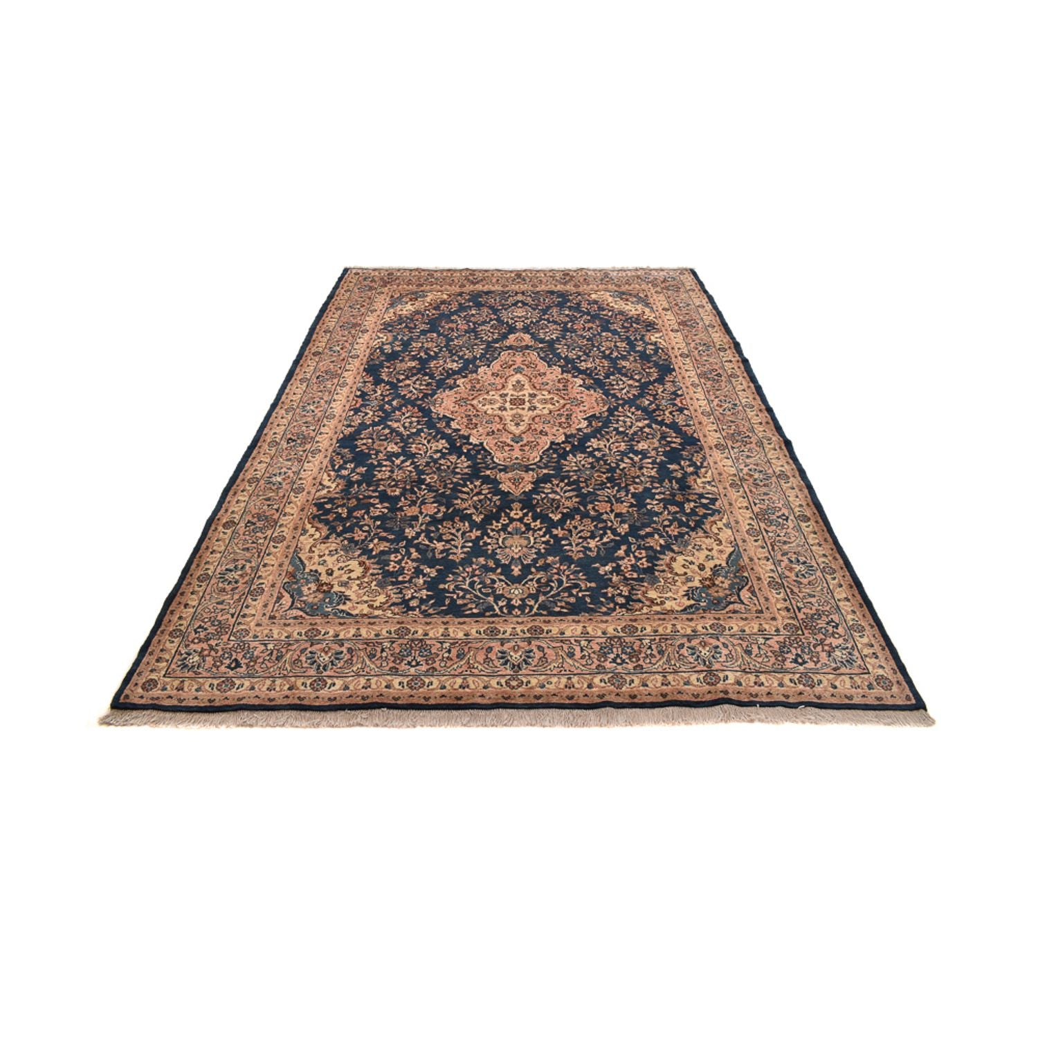 Persisk tæppe - Nomadisk - 297 x 205 cm - mørkeblå