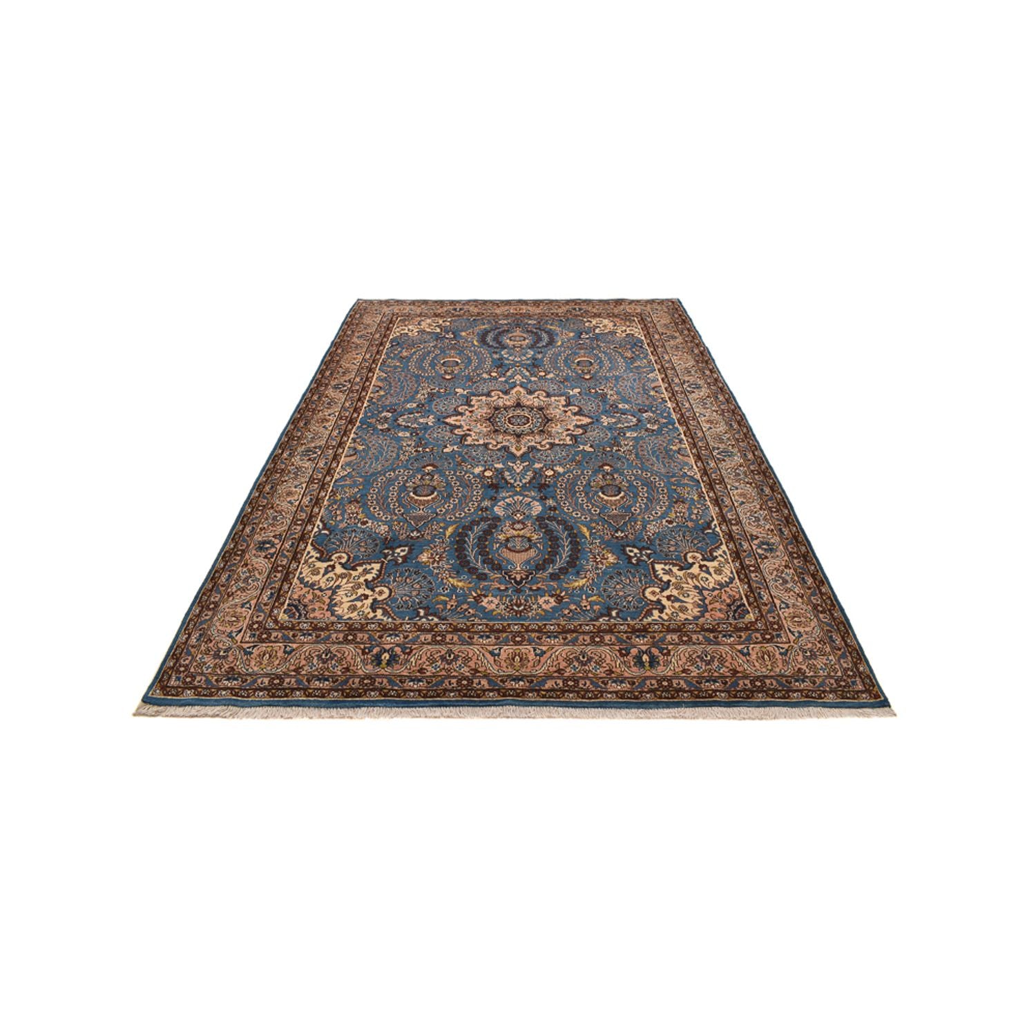 Persisk tæppe - Nomadisk - 288 x 204 cm - havblå