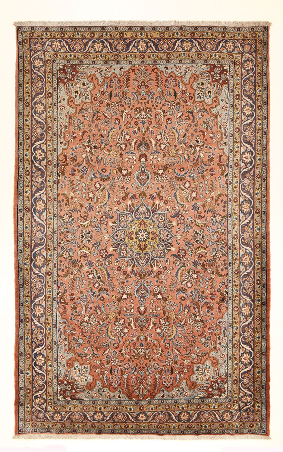 Persisk tæppe - Nomadisk - 333 x 205 cm - lysrød