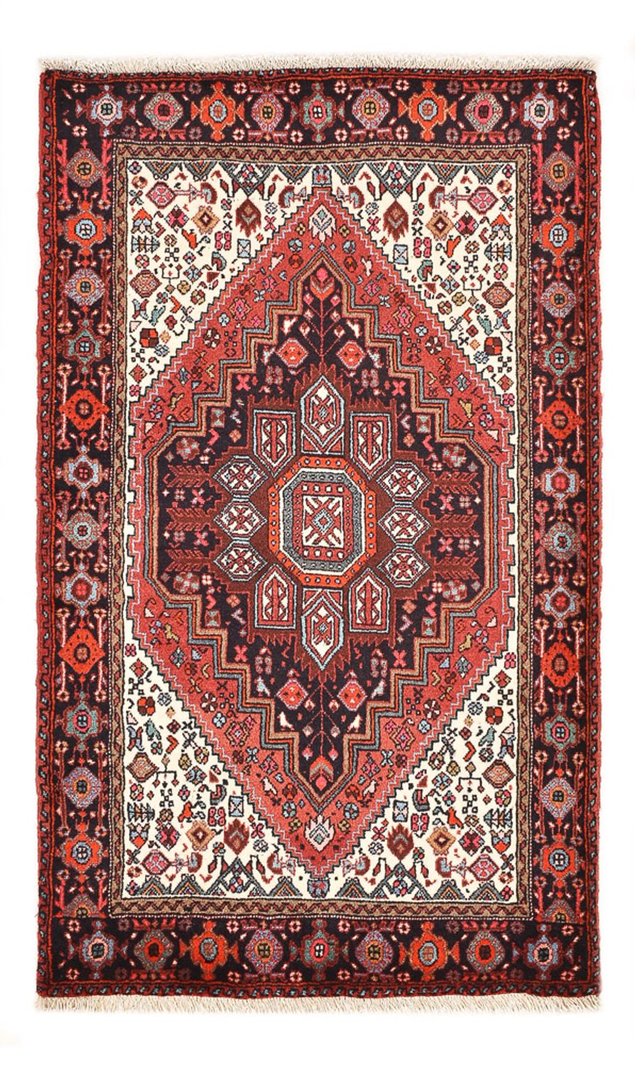 Persisk tæppe - Nomadisk - 129 x 80 cm - lysrød