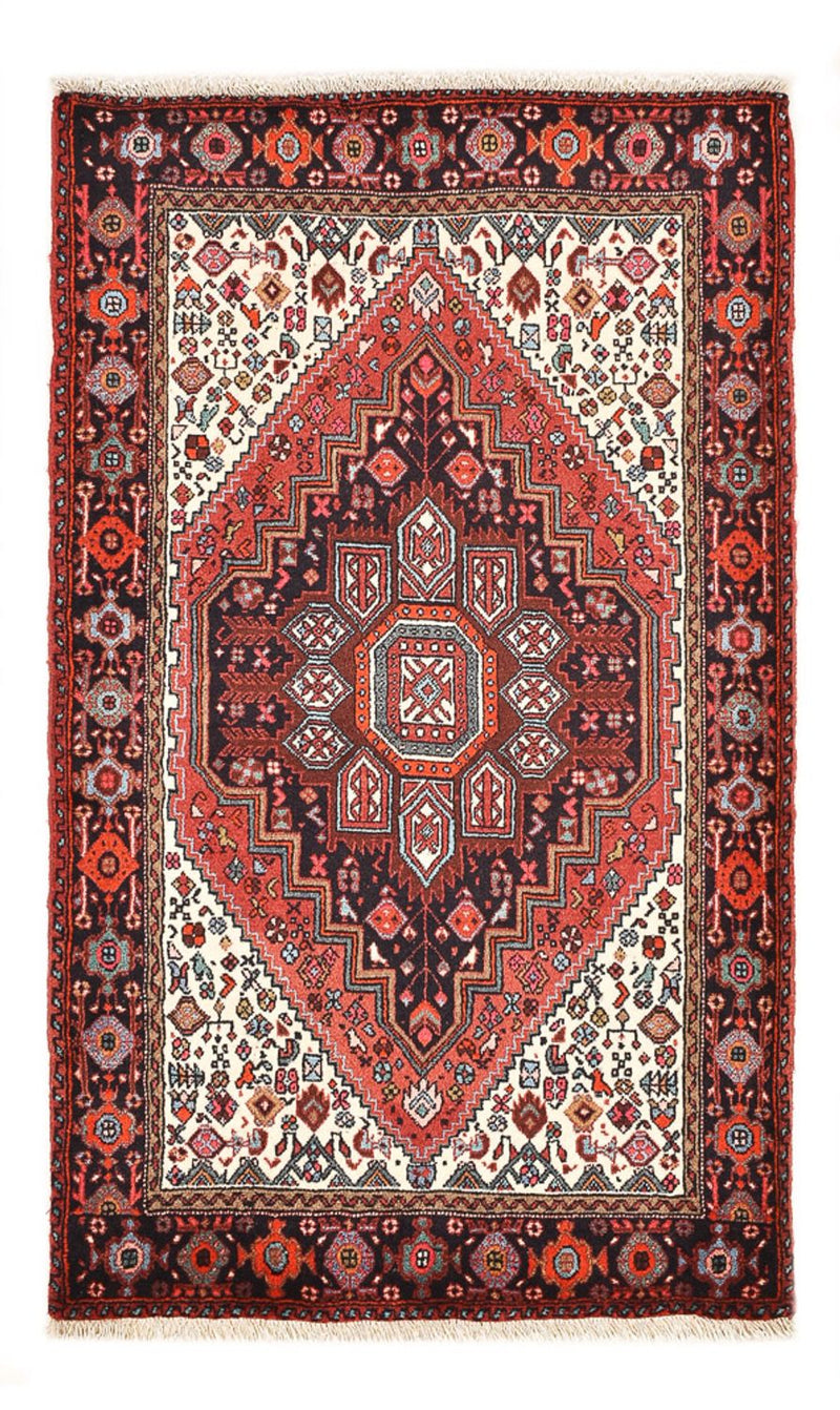 Persisk tæppe - Nomadisk - 129 x 80 cm - lysrød