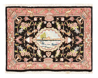 Persisk tæppe - Tabriz - Royal - 72 x 55 cm - mørkeblå