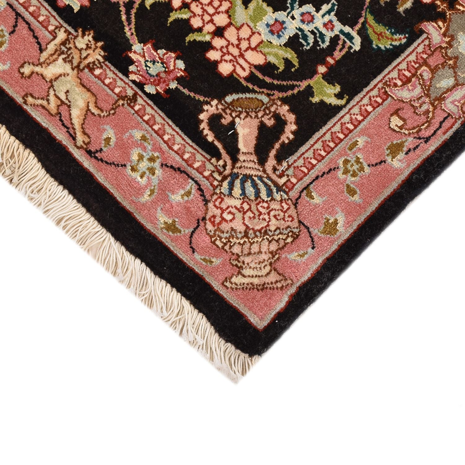 Persisk tæppe - Tabriz - Royal - 72 x 55 cm - mørkeblå