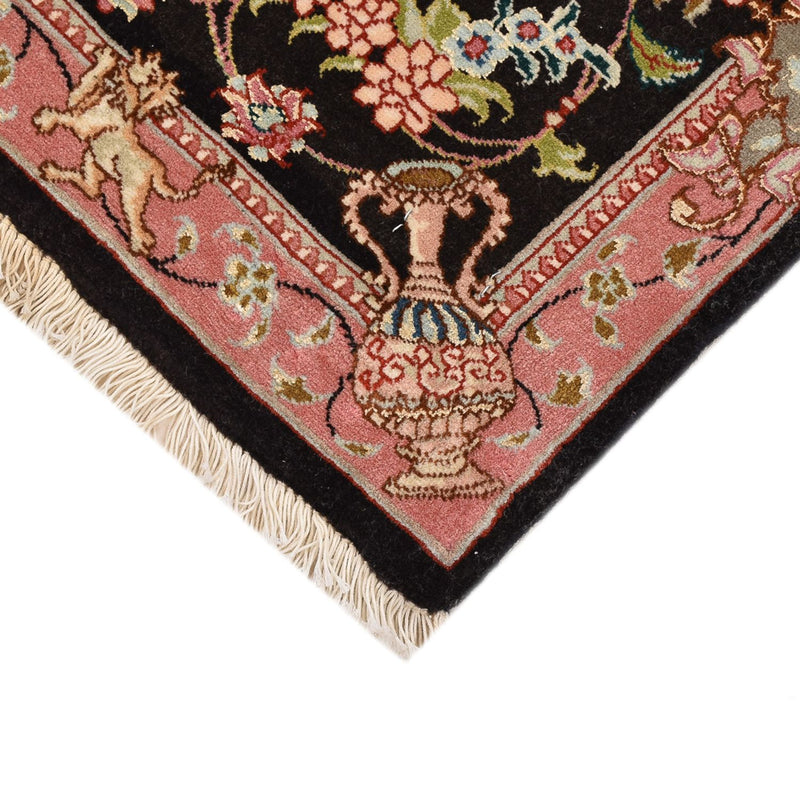 Persisk tæppe - Tabriz - Royal - 72 x 55 cm - mørkeblå