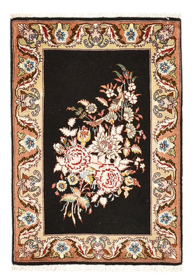 Persisk tæppe - Tabriz - Royal - 76 x 52 cm - mørkeblå